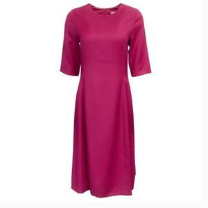 Molly Moorkamp Navy Dee Half Sleeve Scoop Neck Short Casual Dress​​